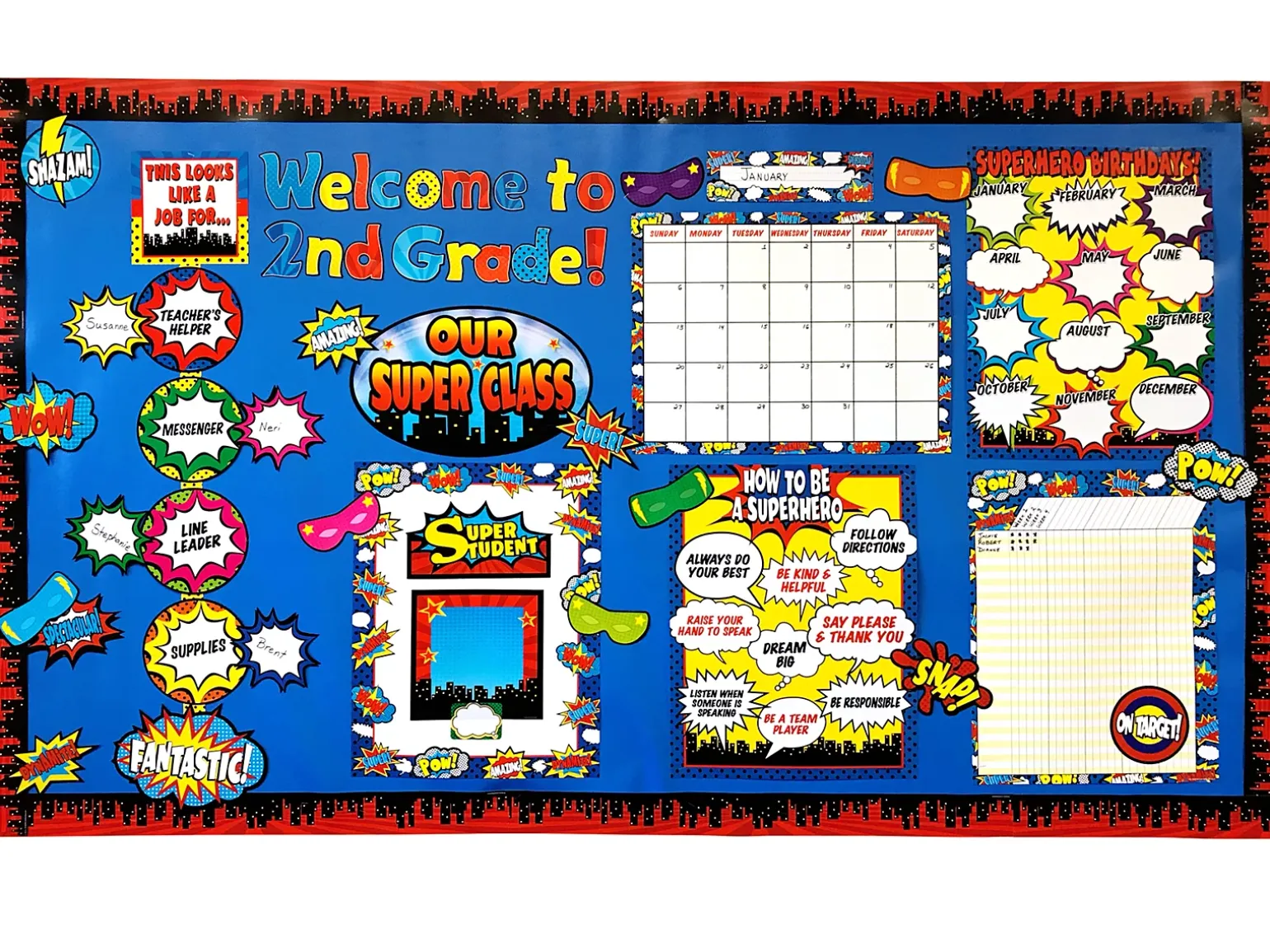 Superhero Name Tags - Variety Pack