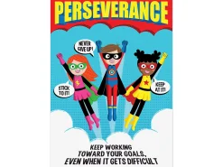 Superhero Perseverance Poster