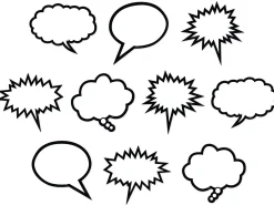 Superhero Speech & Thought Bubble Accents