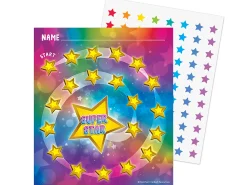 Super Star Reward Trackers with Stickers