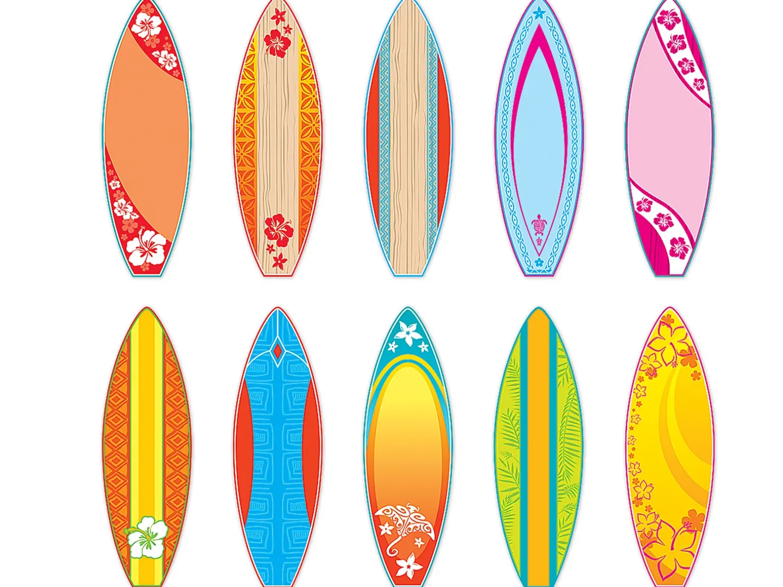 Surf’s Up! Surfboard Accents