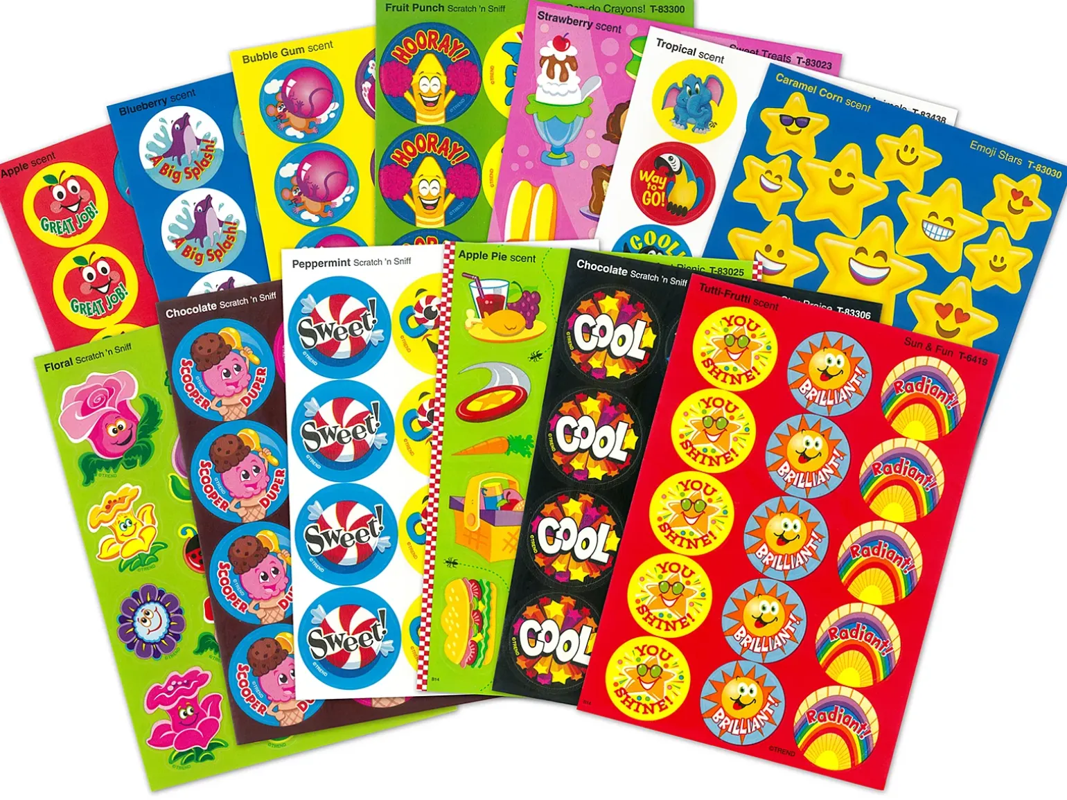 Sweet-Scented Motivational Stickers - Variety Pack
