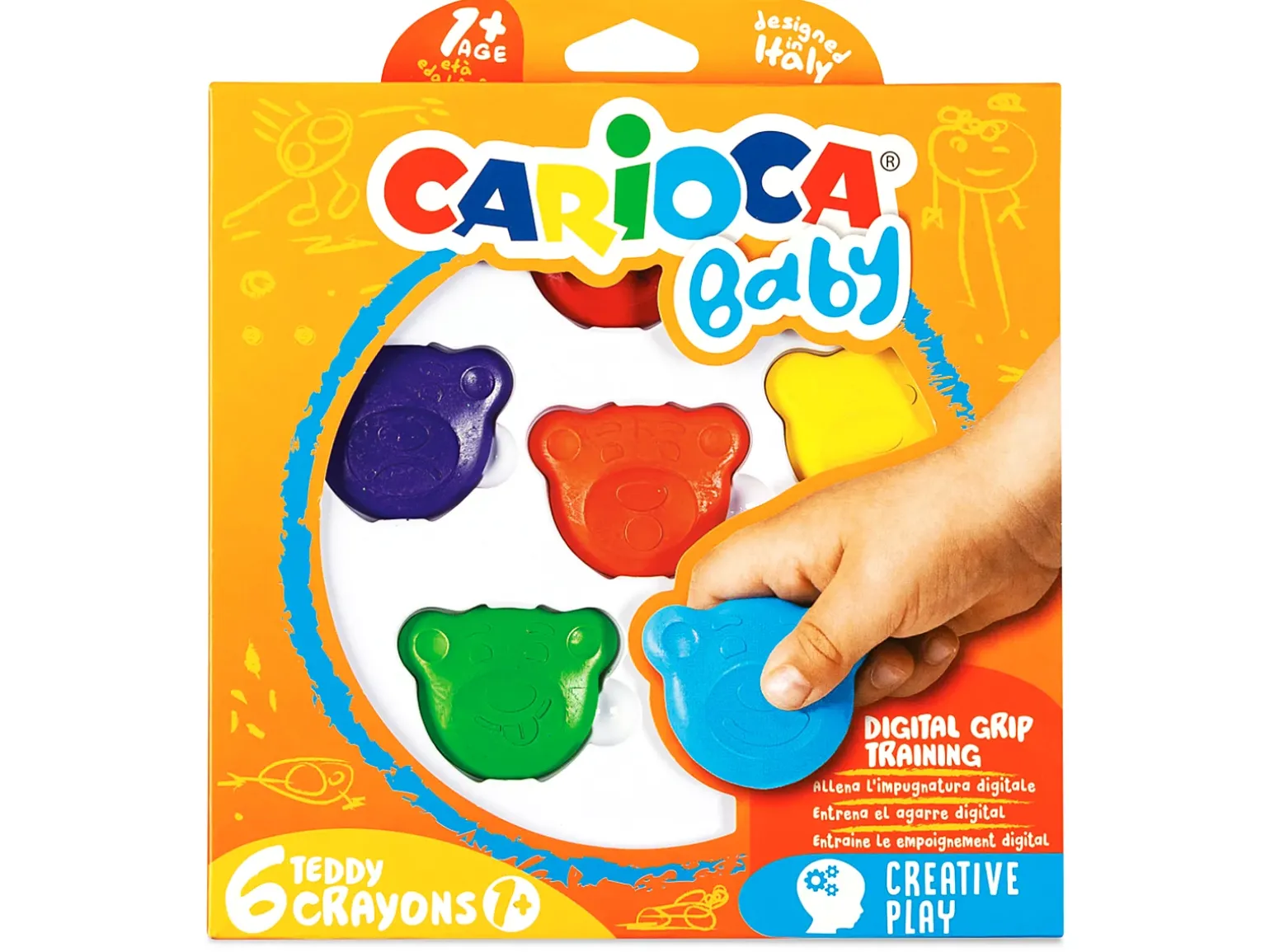 Teddy Crayons - Set of 6