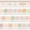 Terrazzo Tones Alphabet Card Affirmations Bulletin Board Set