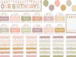Terrazzo Tones Birthday Bulletin Board Set