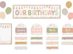 Terrazzo Tones Birthday Bulletin Board Set
