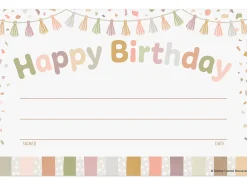 Terrazzo Tones Birthday Certificates