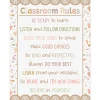 Terrazzo Tones Classroom Rules Poster