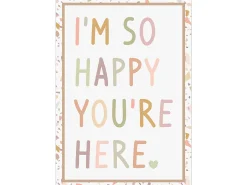 Terrazzo Tones I’m So Happy You’re Here Poster