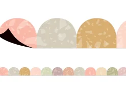 Terrazzo Tones Magnetic Scalloped Border