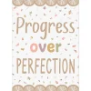 Terrazzo Tones Progress Over Perfection Poster