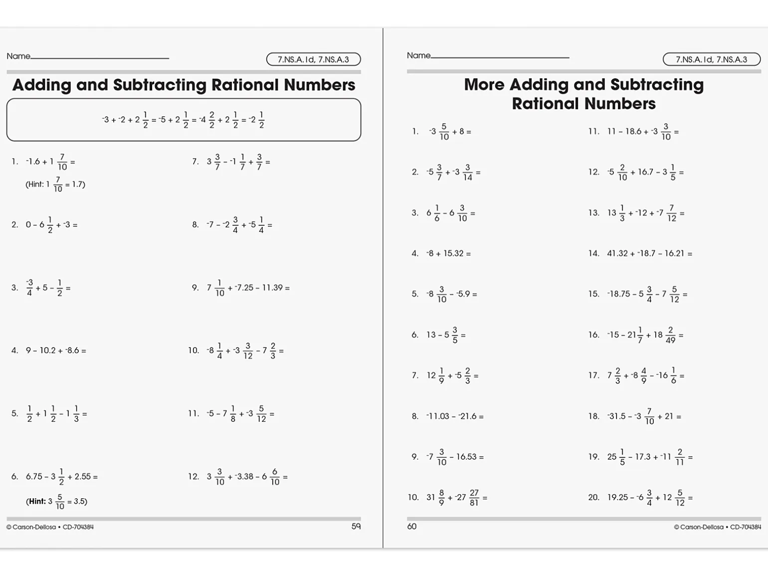 The 100+ Series™ Pre-Algebra Workbook