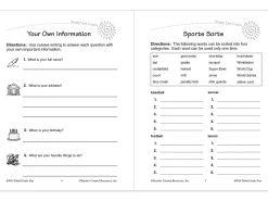 Third-Grade Fun Workbook