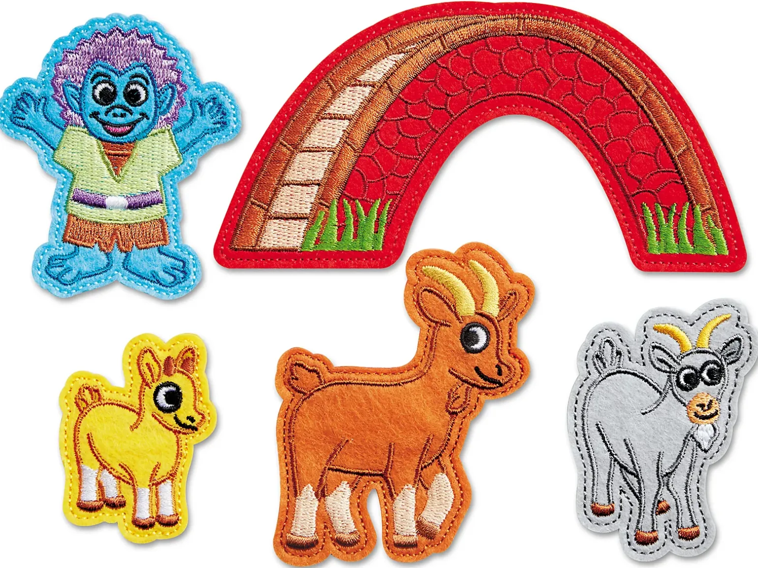 Three Billy Goats Gruff Storytelling Puppets