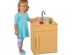 Toddler Hardwood Kitchen Sink