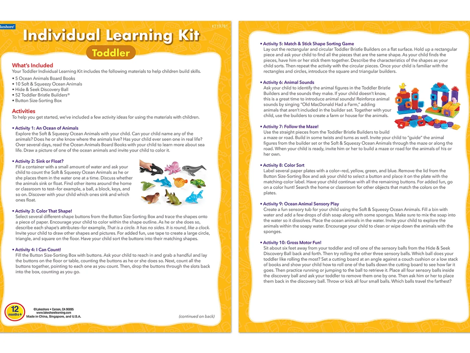Toddler Individual Learning Kit