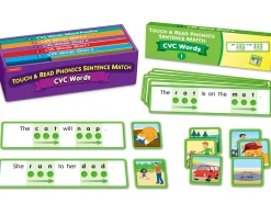 Touch & Read CVC Words Sentence Match