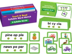 Touch & Read 3-Syllable Words Match