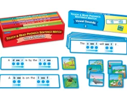 Touch & Read Vowel Sounds Sentence Match