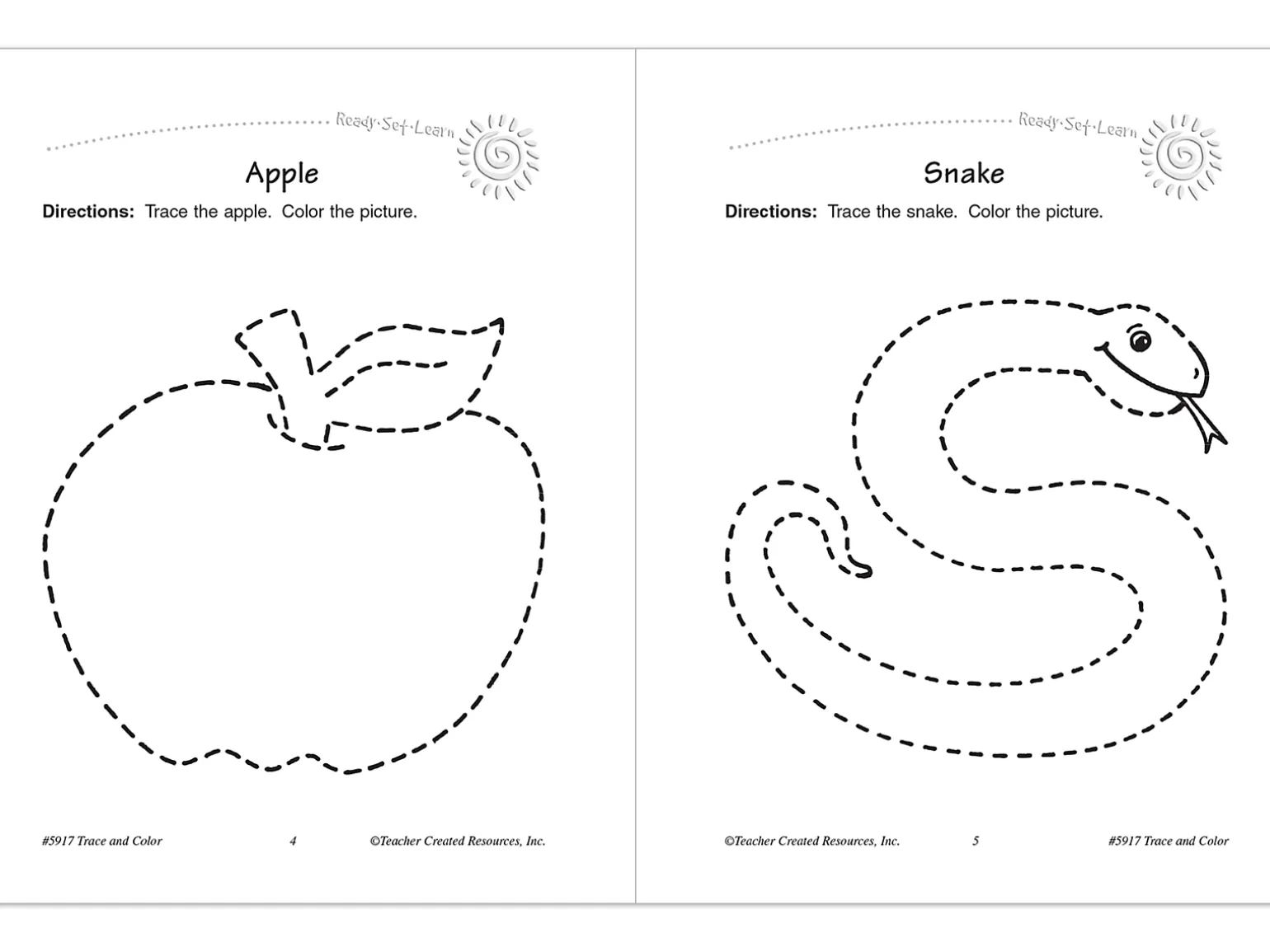 Trace & Color Activity Book