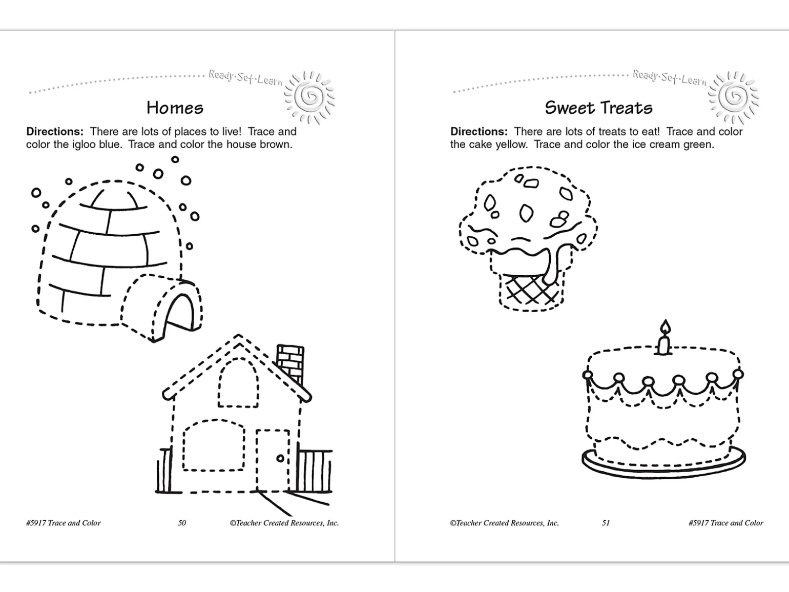 Trace & Color Activity Book