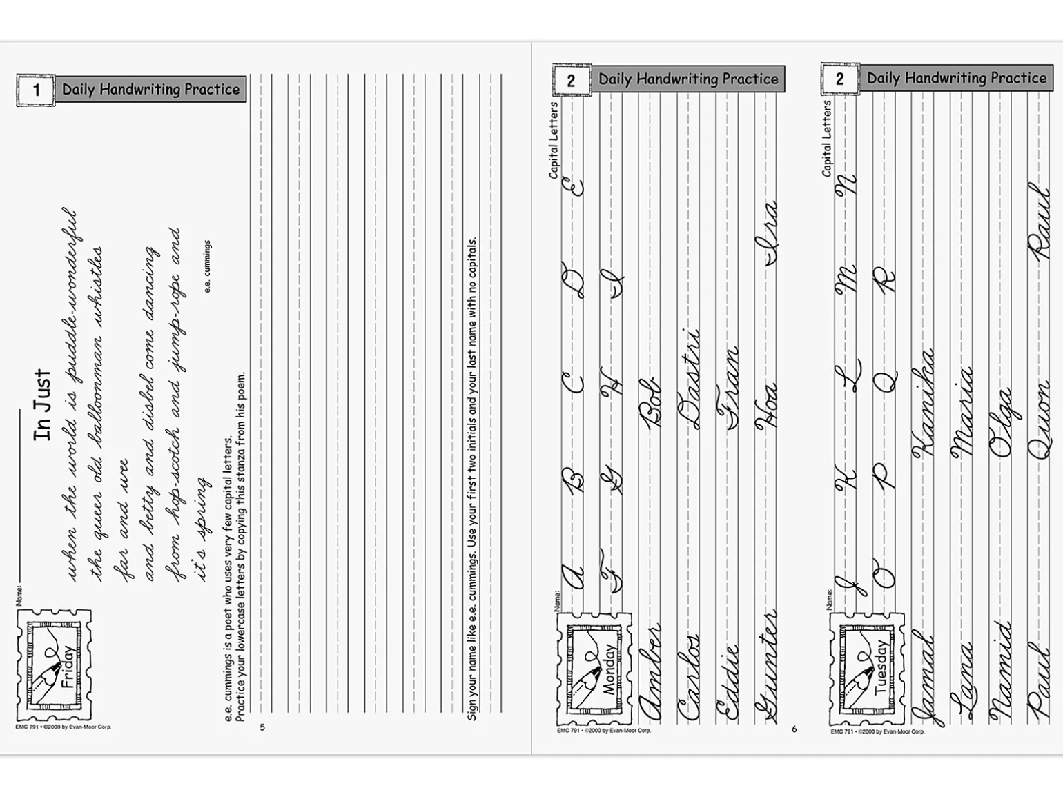 Traditional Cursive Daily Handwriting Practice Workbook