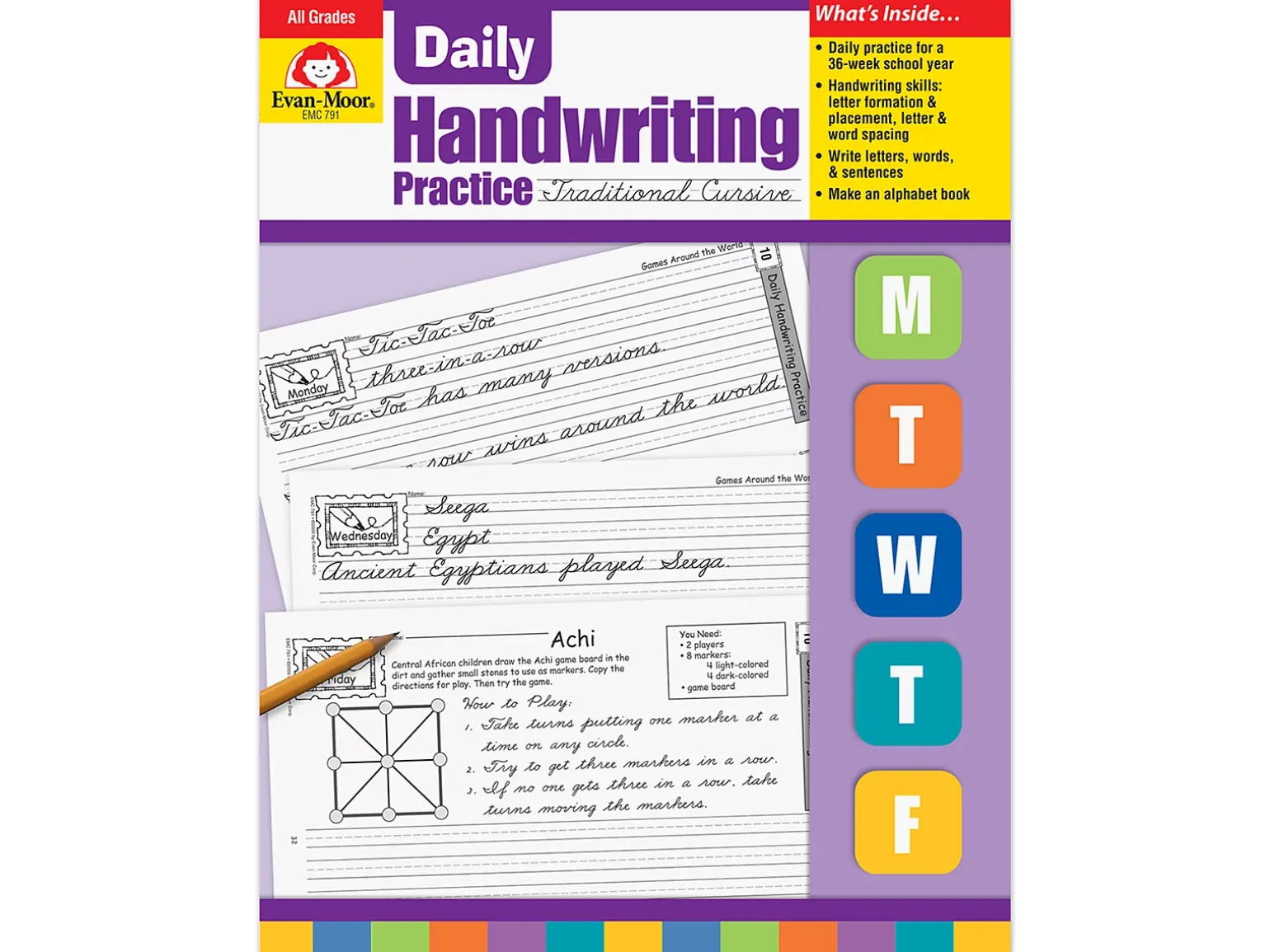 Traditional Cursive Daily Handwriting Practice Workbook
