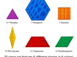 Translucent Sensory Pattern Blocks