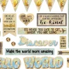 Travel the Map! Motivational Bulletin Board Set