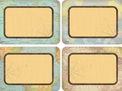 Travel the Map! Name Tags - Variety Pack