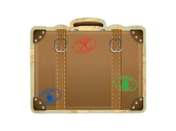 Travel the Map! Vintage Luggage Mini Accents