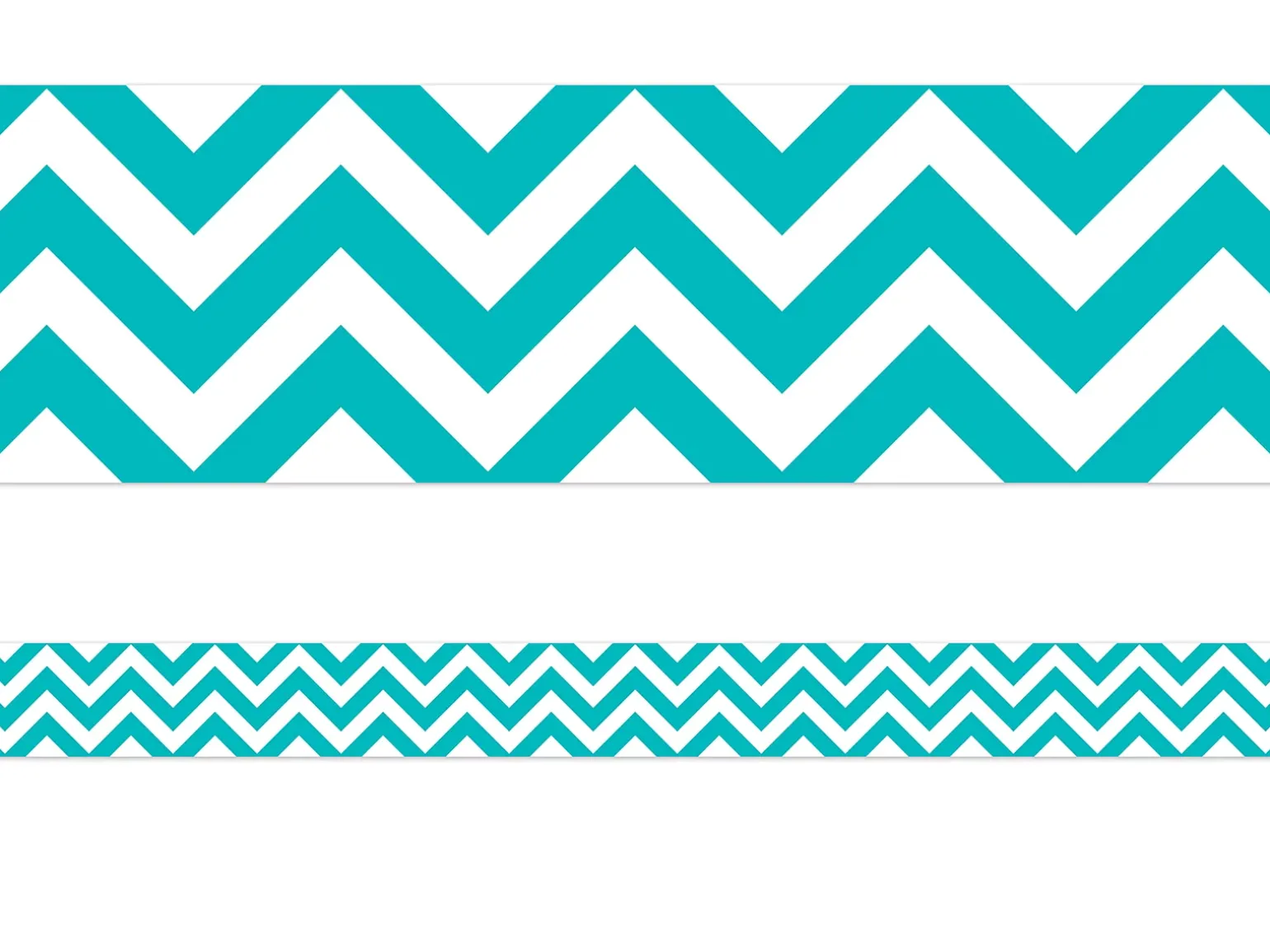 Turquoise Chevron Border
