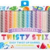 Twisty Stix Oil Pastels - Set of 12