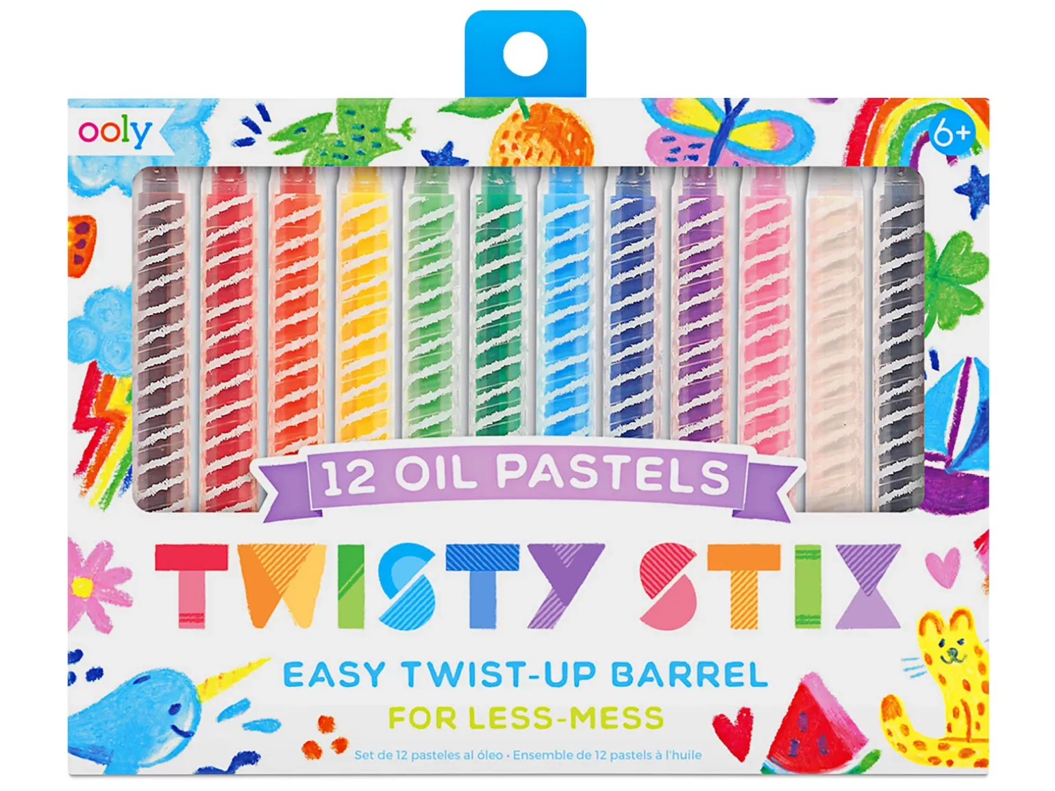 Twisty Stix Oil Pastels - Set of 12