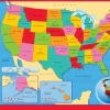 United States Map Poster