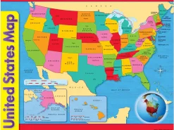 United States Map Poster