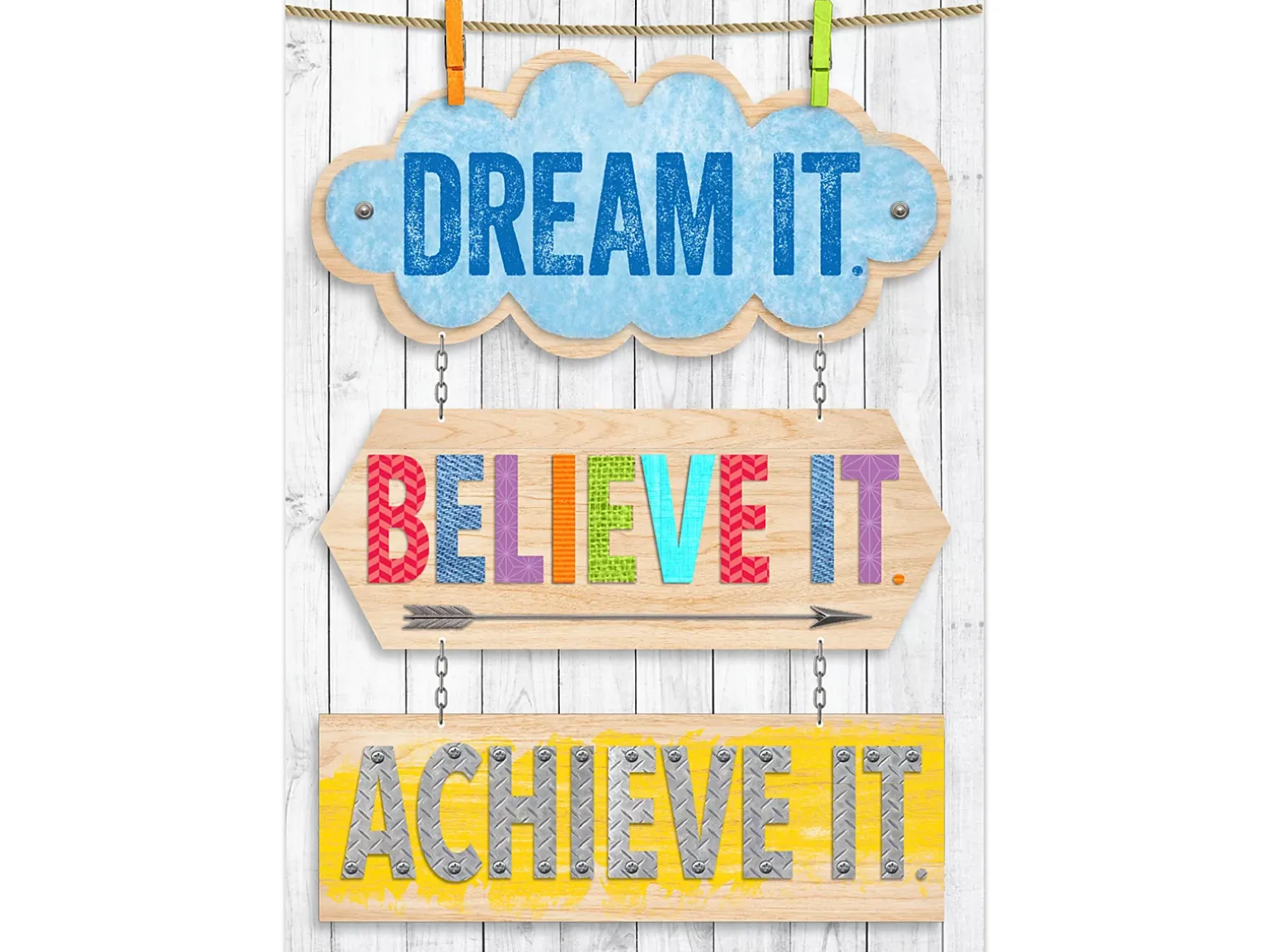 Upcycle-Style Dream, Believe, Achieve Poster