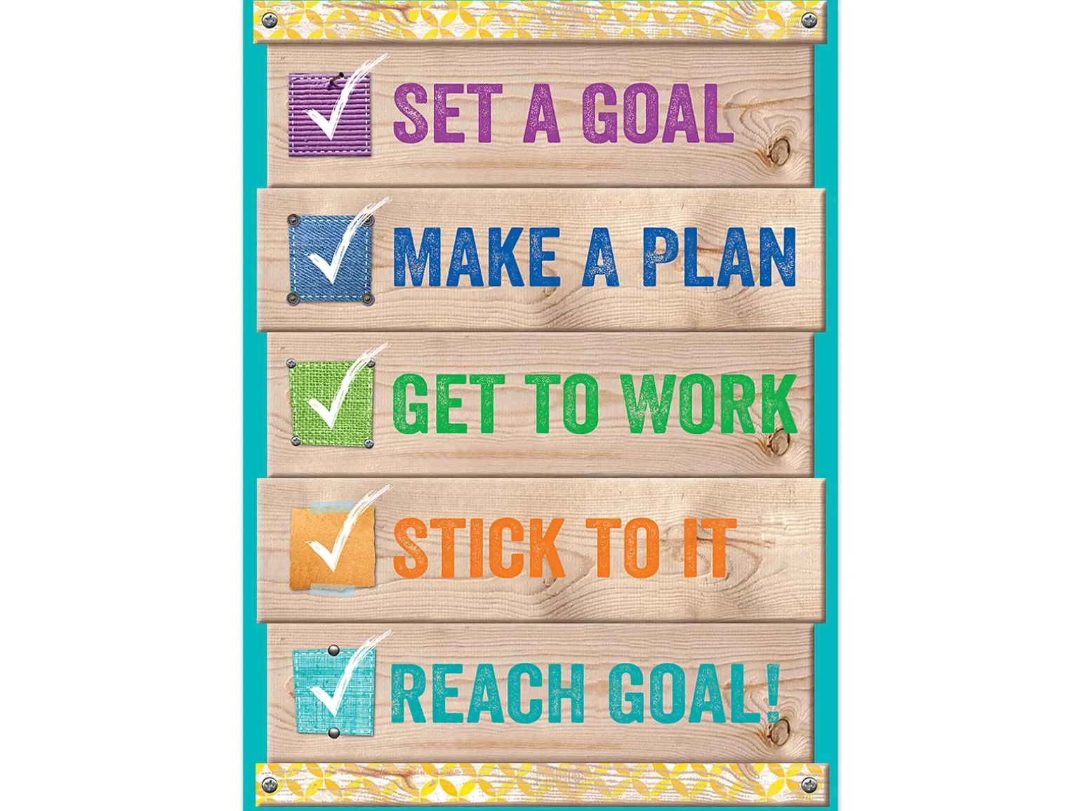 Upcycle-Style Goals Poster
