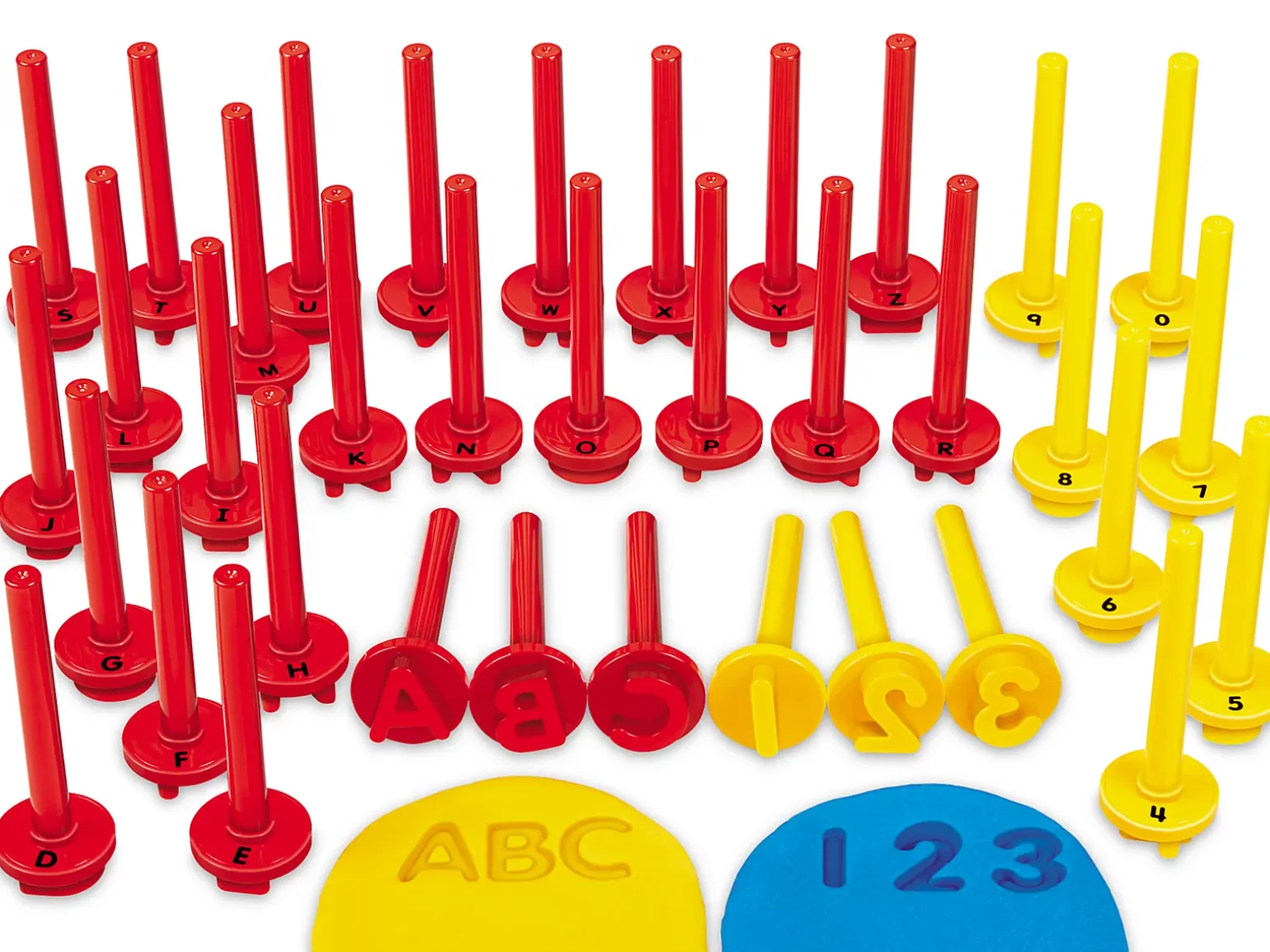 Uppercase Alphabet & Number Dough Stampers