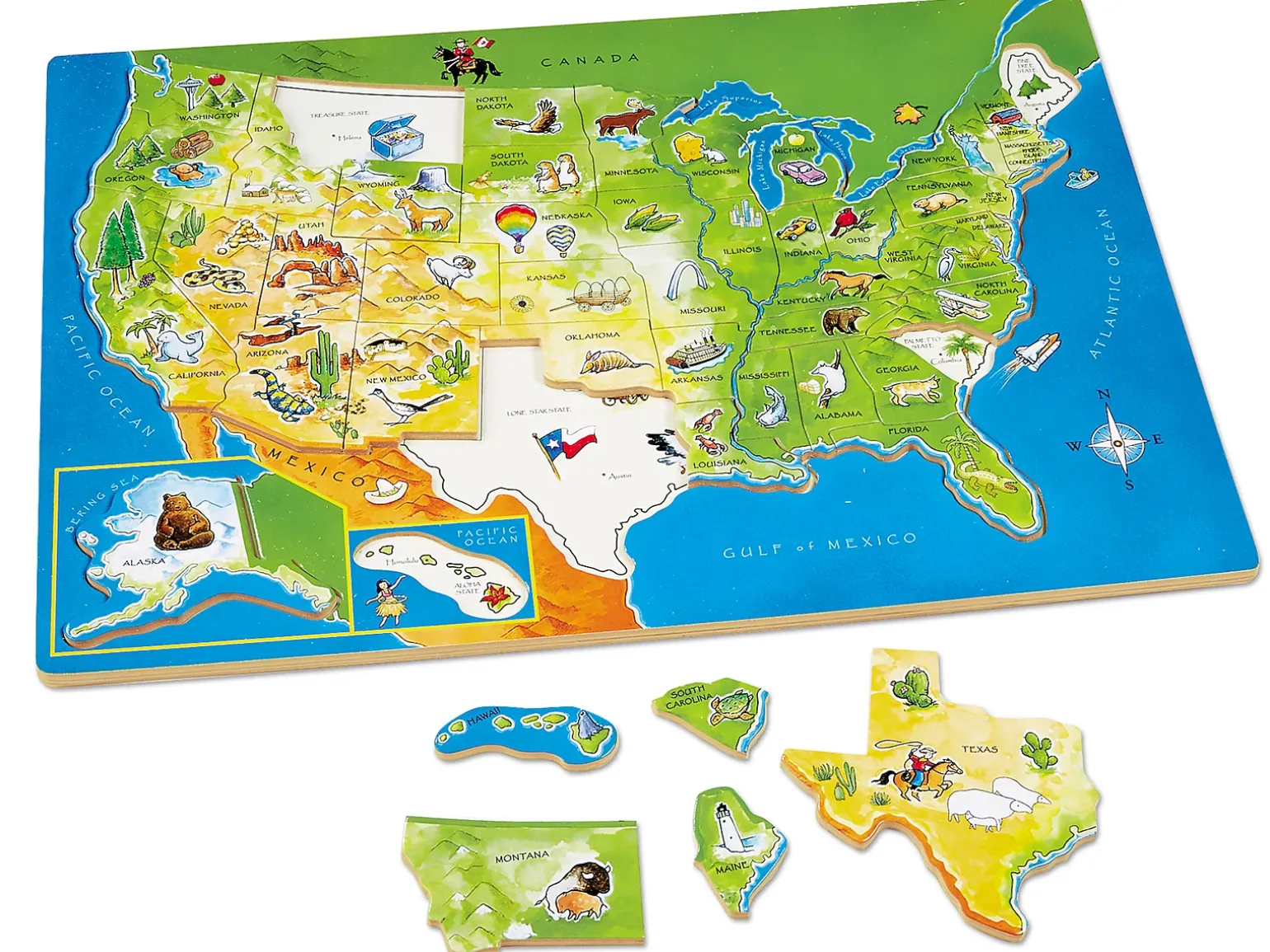 U.S.A. Map Puzzle