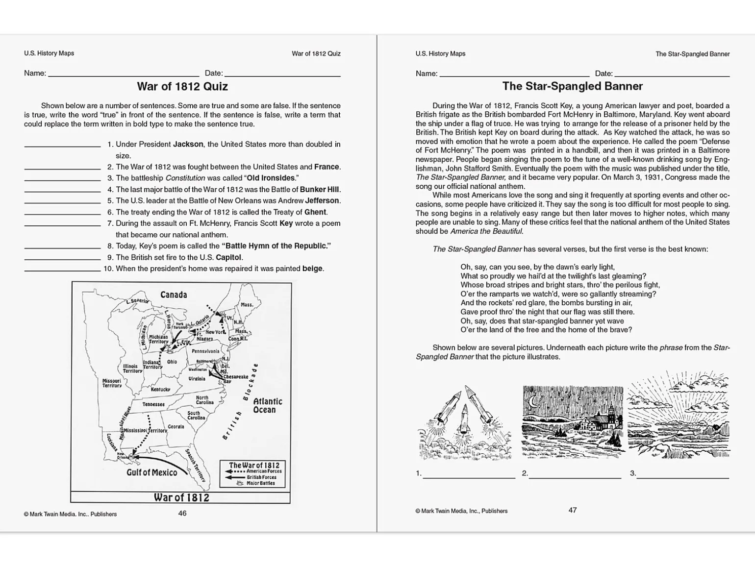 U.S. History Maps Workbook
