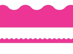 Vivid Pink Scalloped Border