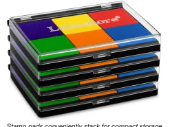 Washable 6-Color Color Stamp Pad
