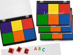 Washable 6-Color Color Stamp Pad