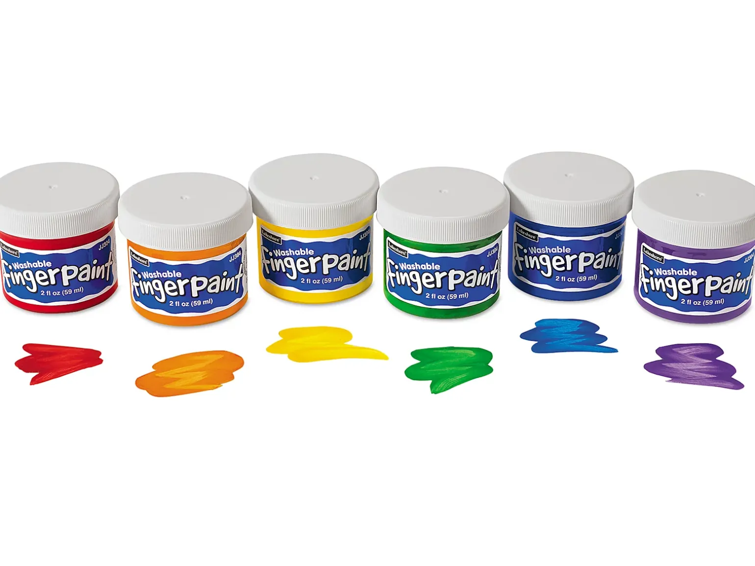 Washable Fingerpaint - Set of 6