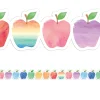 Watercolor Apple Border
