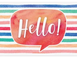 Watercolor Hello Postcards
