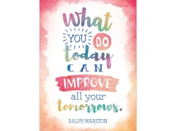 Watercolor What You Do Today Poster