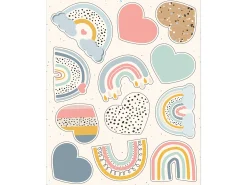 We Belong Rainbow & Heart Stickers