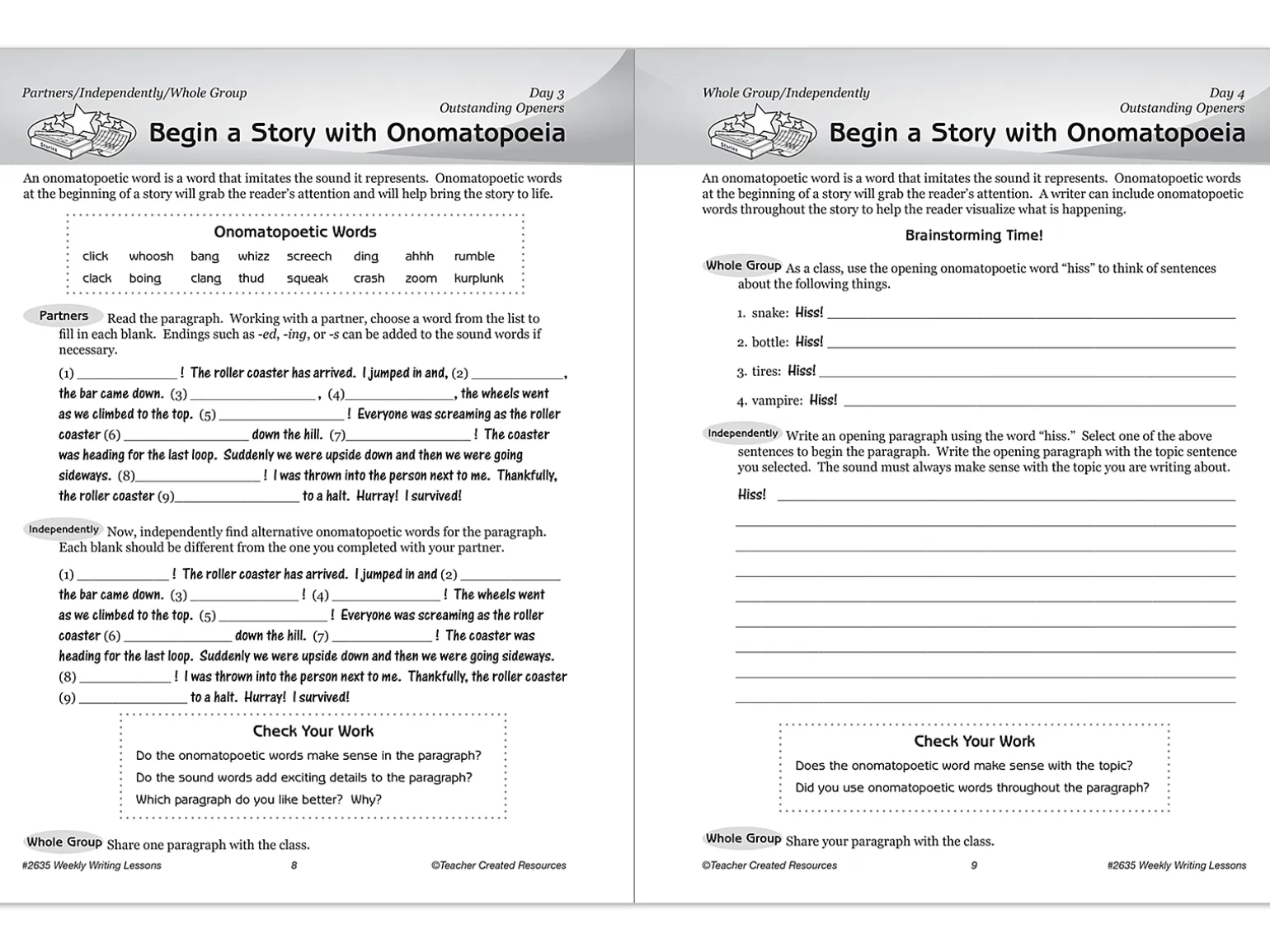 Weekly Writing Lessons Workbook - Gr. 5-6